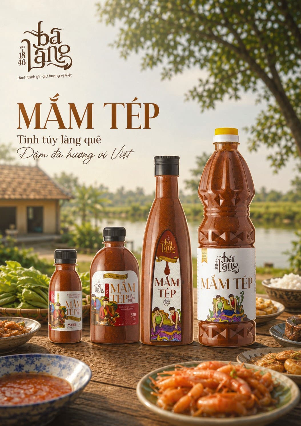 Mắm tép Ba Làng dùng chưng thịt và ăn cùng cơm nóng
